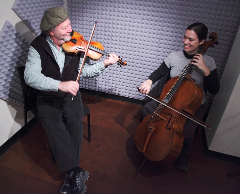 Scottish fiddler Alasdair Fraser and cellist Natalie Haas on Alaska Live.