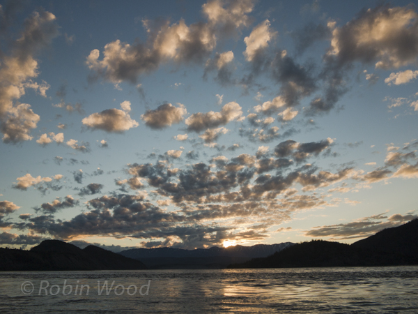 Sunrise over the Copper River at 4:30 a.m., June 11, 2013.