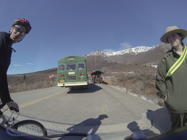 Visitors can bus, bike or simply hike into the park.