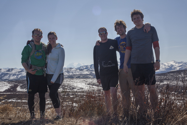Left to right: Charlie, Louise, Denali, Nick, Robin and David.