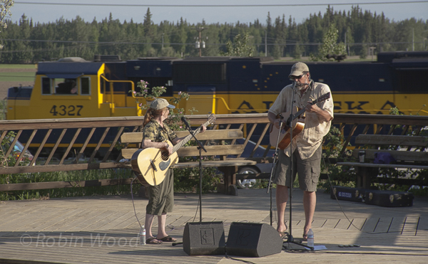 Alaska Railroad doesn't may make music harder to hear, but adds fun picture elements.