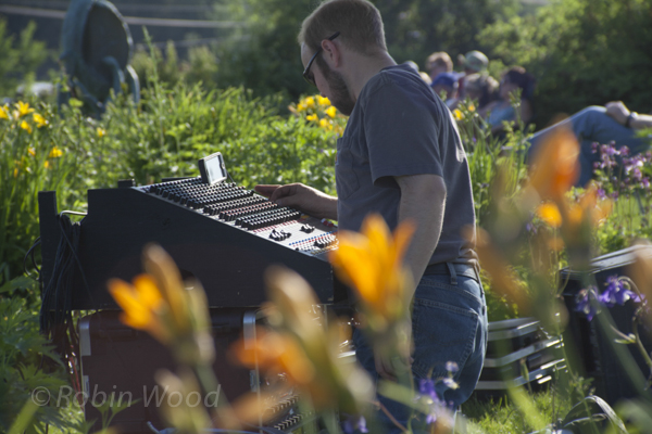 Always working: Josh Bennett of Sound Reinforcement Systems