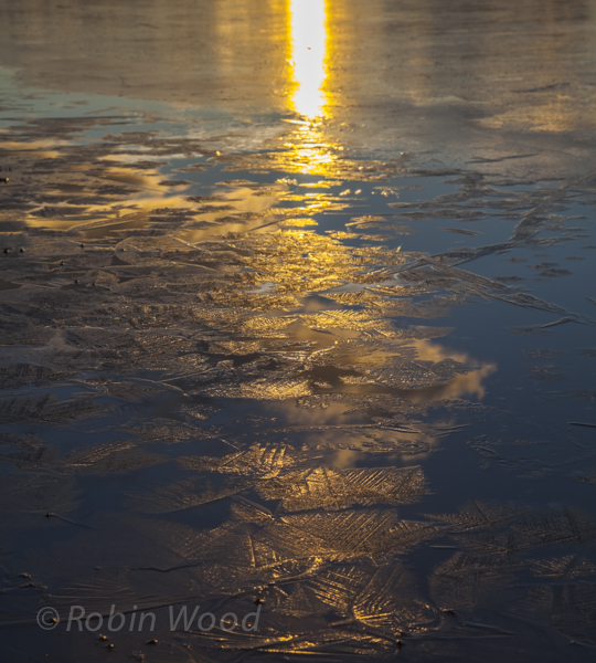 Sunset glows on ice crystals  Oct. 29, 2013
