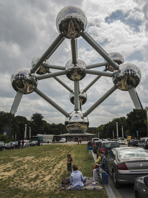 The Atomium - design to resemble an atom - was built for the World Exposition of 1958.