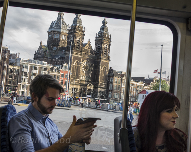 Public transport in Amsterdam.